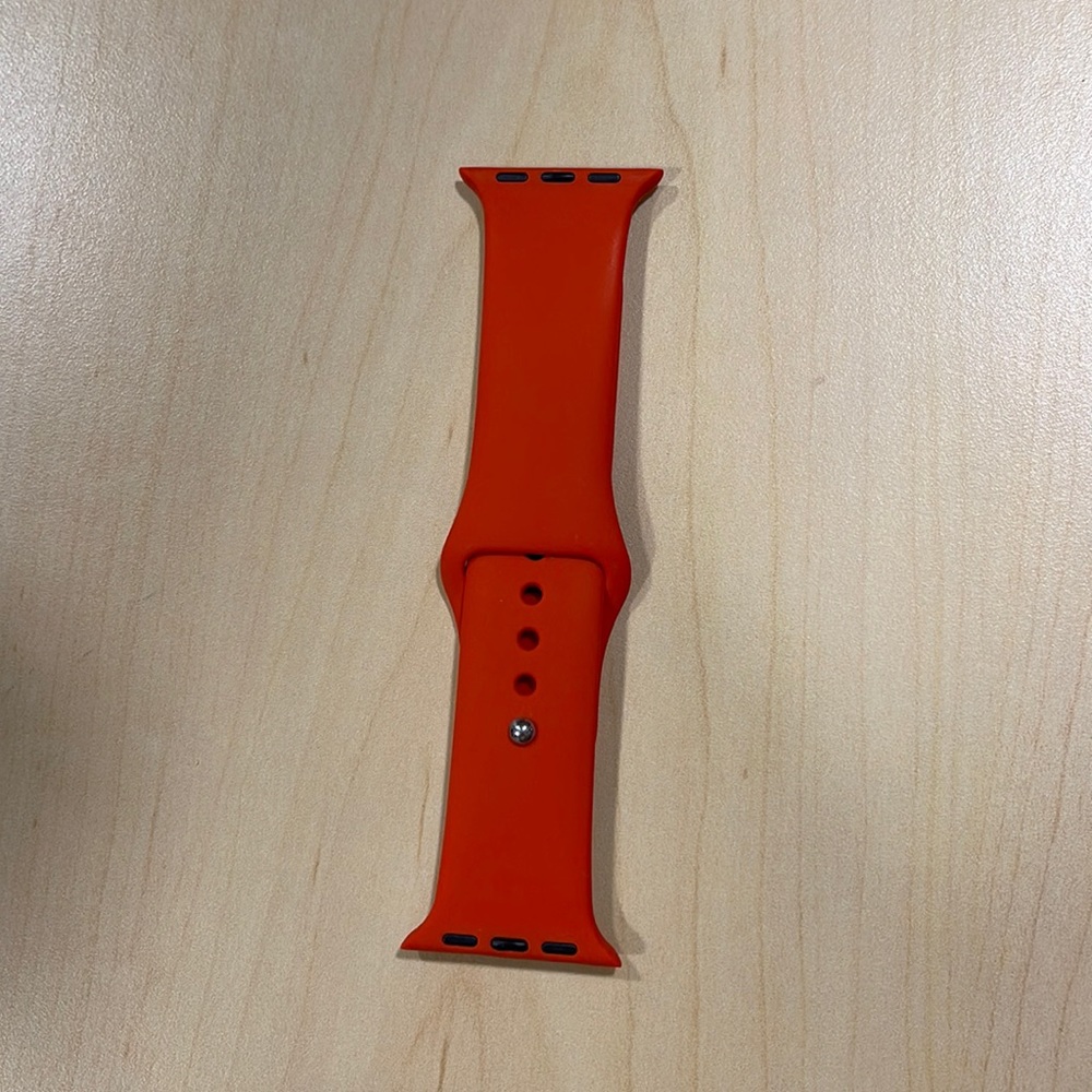 Red/Orange silicone Watch band for Apple Watch